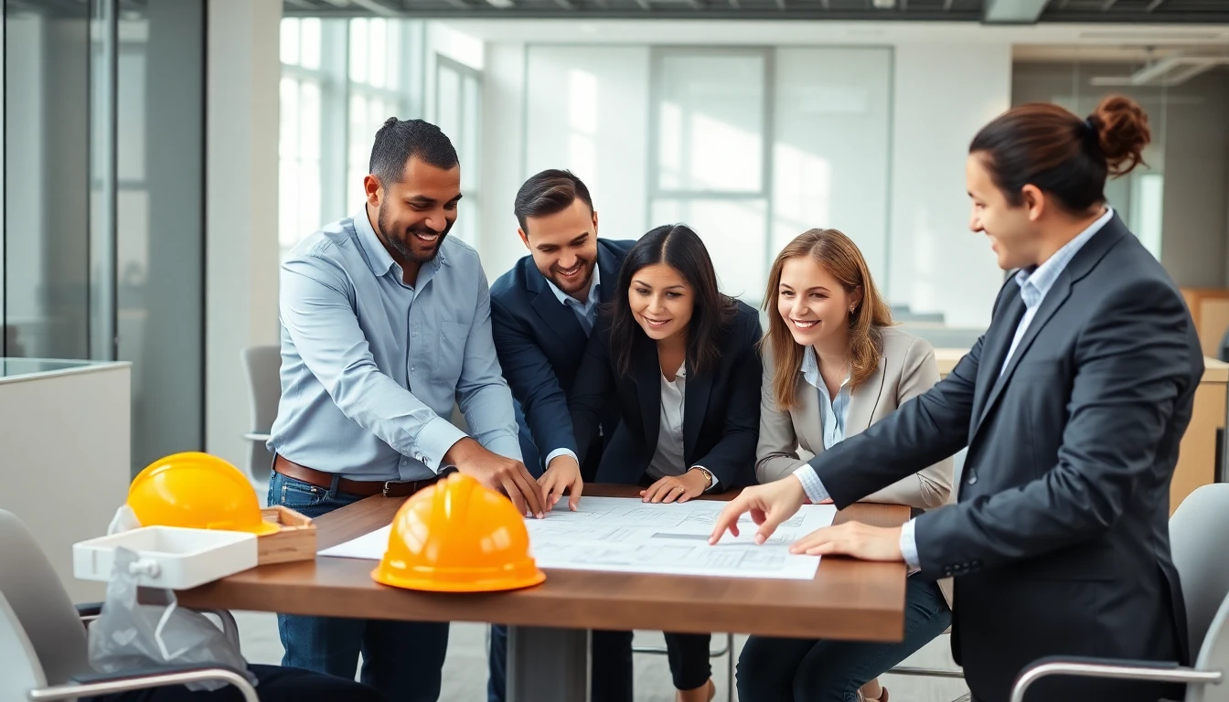Equipo de inspectores trabajando